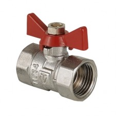 Кран шаровой COMPACT, рукоятка бабочка 1/2" вн.-вн.