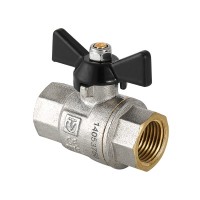 Кран шаровой PERFECT, рукоятка бабочка 1" вн.-вн.