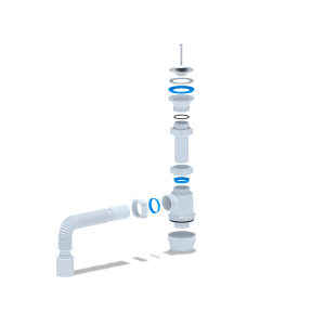 Сифон Ани Грот 1.1/2"х40 с гибкой трубой 40х50