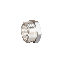 Футорка DN40х32 (1 1/2"НР х 1 1/4" ВР) латунь никель