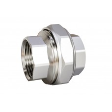 Муфта разъемная (американка) DN25 (1") ВР/ВР латунь никель