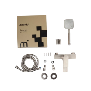 Смеситель для ванны, сатин, Milardo Maze