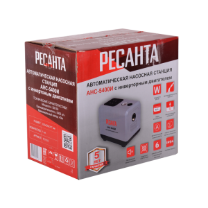 Автоматическая насосная станция АНС-5400И с инверторным двигателем Ресанта