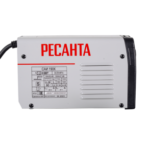 Сварочный аппарат инверторный Ресанта САИ190К (компакт)