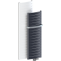 Дизайн-радиатор вертикальный биметаллический RIFAR CONVEX Ventil 500 х 22 секции Антрацит