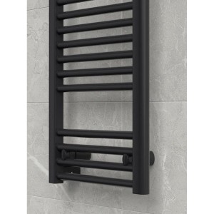 Полотенцесушитель электрический "RIFAR D-LINE" DL-120-45-BM, цвет "Чёрный янтарь", мощность 250 Вт