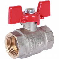 Кран шаровой Rommer 3/4"  ВН/ВН, ручка бабочка Кран шаровой Rommer 3/4"  ВН/ВН, ручка бабочка