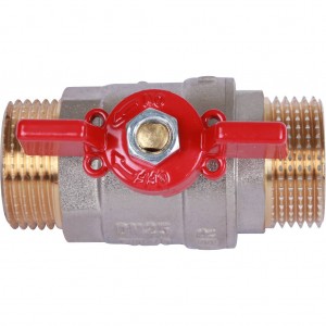 Кран шаровой Rommer 1"  НР/НР, ручка бабочка