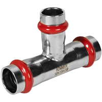 Тройник переходной Rommer ВПр, 18х15х18, из нержавеющей стали прессовой