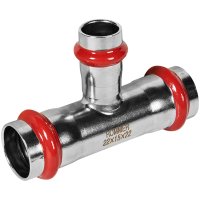 Тройник переходной Rommer ВПр, 22х15х22, из нержавеющей стали прессовой Тройник переходной Rommer ВПр, 22х15х22, из нержавеющей стали прессовой