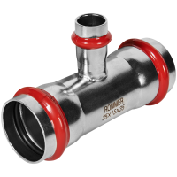 Тройник переходной Rommer ВПр, 35х15х35, из нержавеющей стали прессовой