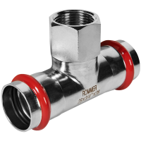 Тройник-переходник Rommer ВПр-ВР, 28х3/4, из нержавеющей стали прессовой