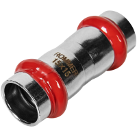 Муфта равнопроходная Rommer ВПр, 15, из нержавеющей стали прессовой