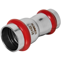 Муфта переходная Rommer ВПр, 22х18, из нержавеющей стали прессовой