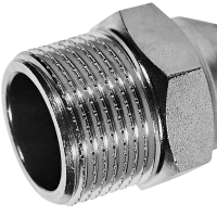 Переходник Rommer ВПр-НР, 15х3/4, из нержавеющей стали прессовой