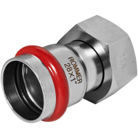 Переходник с накидной гайкой Rommer ВПр-ВР, 28х1, из нержавеющей стали прессовой