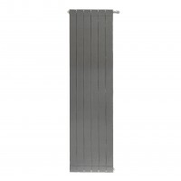 Дизайн-радиатор алюминиевый Stout Oscar 2000 4 секции  боковое подключение (черный)