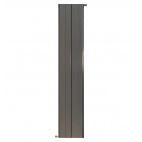 Дизайн-радиатор алюминиевый Stout Sebino 2000 4 секции  универсальное подключение (серый)