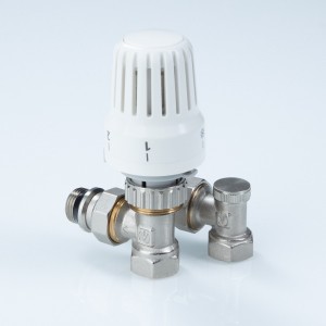 Комплект терморег-го оборуд-я д/рад., угловой 1/2" (термост-ая головка, термостат-й клапан, запорный