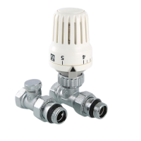 Комплект терморег-го оборуд-я д/рад., прямой 1/2" (термост-ая головка, термостат-й клапан, запорный