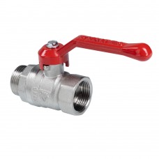 Кран шаровой СТАНДАРТ, никель, длинная рукоятка 3/4", вн.-нар. PN40 (ГОСТ)