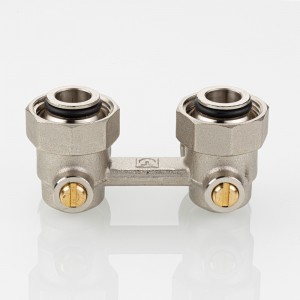 Узел угловой для нижнего подключения радиатора (без адаптеров) 3/4" Евроконус