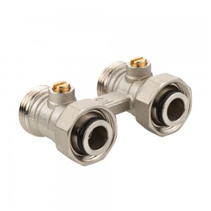 Узел для нижнего подключения радиатора (без адаптеров) 3/4" Евроконус