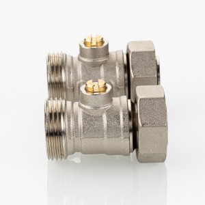 Узел для нижнего подключения радиатора (без адаптеров) 3/4" Евроконус