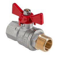 Кран шаровый полнопроходной, ГОСТ, рукоятка-бабочка  Дн 15 вн.-нар. Кран шаровый полнопроходной, ГОСТ, рукоятка-бабочка  Дн 15 вн.-нар.