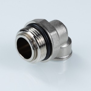 Отвод коллекторный с вращающимся штуцером 1"х1/2" нар.-вн. Отвод коллекторный с вращающимся штуцером 1"х1/2" нар.-вн.