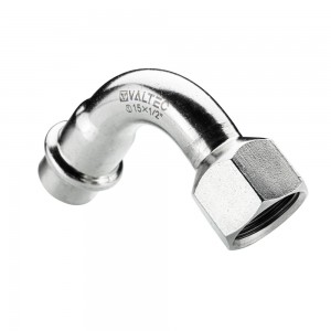 Отвод 90* с переходом на вн. р., нерж. сталь 35х1" Отвод 90* с переходом на вн. р., нерж. сталь 35х1"