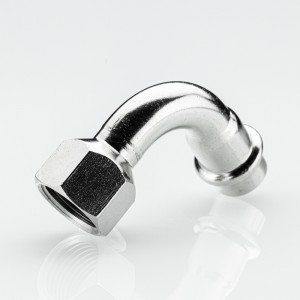 Отвод 90* с переходом на вн. р., нерж. сталь 35х1" Отвод 90* с переходом на вн. р., нерж. сталь 35х1"