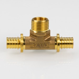 Тройник надвижной с переходом на нар.р. 20(2,8) х 1/2" х 20(2,8)