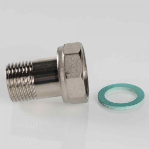 Полусгон прямой с накидной гайкой, 3/4"x1/2"