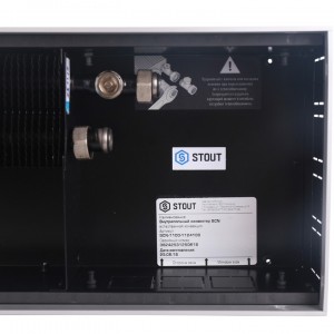 Конвектор внутрипольный SCN 110.240.2800 (Решётка роликовая, анодированный алюминий) STOUT