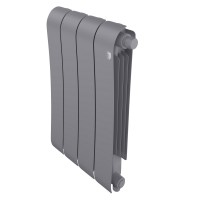 Дизайн-радиатор бимет. Royal Thermo Infinity Silver Satin VDR 500 x 100 - 4 секц.(нижн. подкл.)