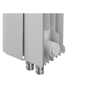 Дизайн-радиатор бимет. Royal Thermo PianoForte Bianco Traffico VDR 500 x 100 10 секц. (нижн. подкл.)