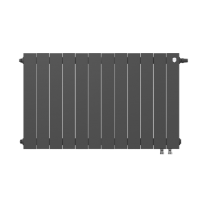 Дизайн-радиатор бимет. Royal Thermo PianoForte Noir Sable VDR 500 x 100 12 секц. (нижн. подкл.)