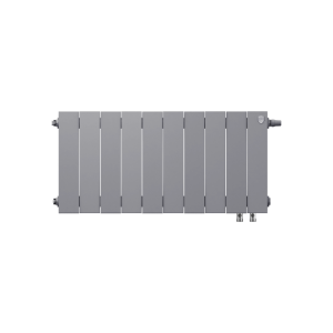 Дизайн-радиатор бимет. Royal Thermo PianoForte Silver Satin VDR 300 x 100 10 секц. (нижн. подкл.)