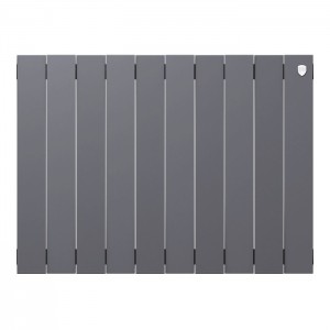 Дизайн-радиатор бимет. Royal Thermo PianoForte Silver Satin 500 x 100 - 10 секц.