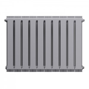 Дизайн-радиатор бимет. Royal Thermo PianoForte Silver Satin 500 x 100 - 10 секц.