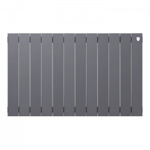 Дизайн-радиатор бимет. Royal Thermo PianoForte Silver Satin 500 x 100- 12 секц.