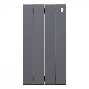 Дизайн-радиатор бимет. Royal Thermo PianoForte Silver Satin 500 x 100 - 4 секц.