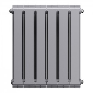Дизайн-радиатор бимет. Royal Thermo PianoForte Silver Satin 500 x 100 - 6 секц.