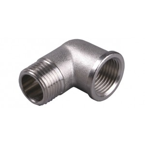 Угольник НВ никелированный 3/8" STOUT