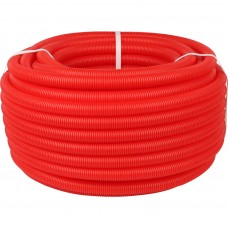 STOUT Труба гофрированная ПНД, цвет красный, наружным диаметром 35 мм для труб диаметром 25 мм