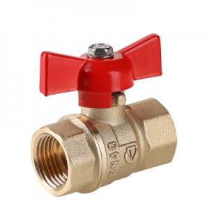 Кран шаровой СТАНДАРТ, рукоятка бабочка 3/4", вн.-вн. (PN40)