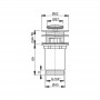 Клапан донный автом. сlick/clack д.32  цельнометал. с малой заглушкой A391 ALСAPLAST Alcadrain