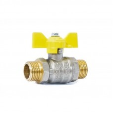 Кран шаровой газовый 1/2" н-н бабочка LD Pride GAS Ру40 Tmax=80